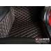 Alfa Romeo Giulia Floor Liner Set - Black w/ Orange Stitching - QV/ Quadrifoglio